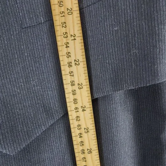 Stafford 3 Piece Suit Mens 42R 36x29 Blue Wool Blazer Jacket Vest Pants *GUC*